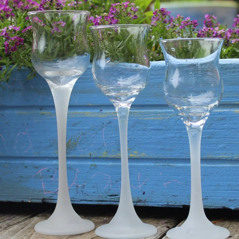 NWOT Partylite Candle Iced Crystal Frosted Elegant Home Decor Trio Tall P9428